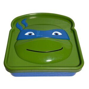 Teenage Mutant Ninja Turtles Green & Blue Sandwich Shaped Lunchbox Container